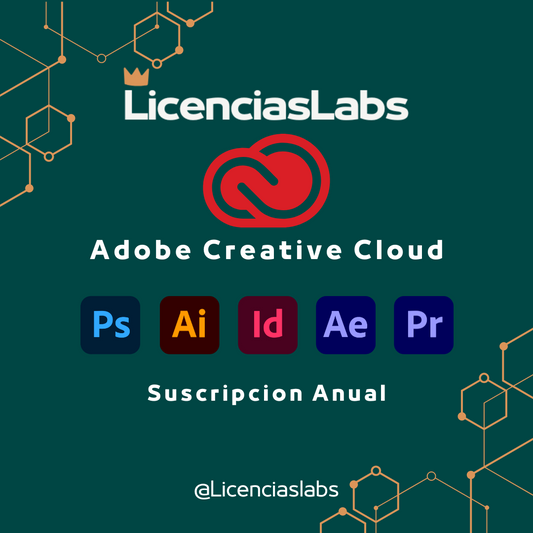 Adobe Creative Cloud Licencia 100% Original 1 Año